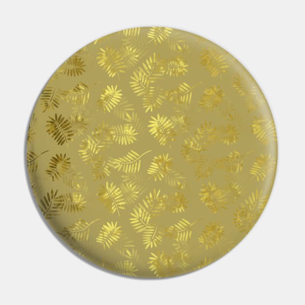 Gold Glam Tropics Pin by SartorisArt1