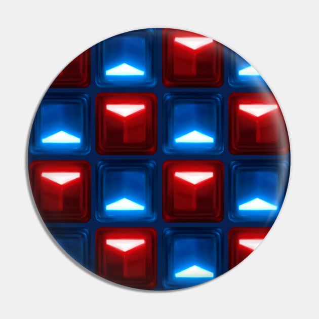 Beat Saber - V2 Block Pattern Pin by JessySketches