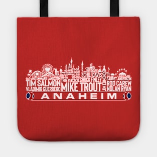 Los Angeles Baseball Team All Time Legends, Anaheim City Skyline Tote