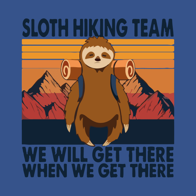 sloth hiking team by soanem