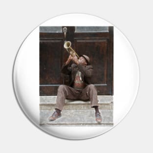 Trumpeter in Havana in Cuba Pin