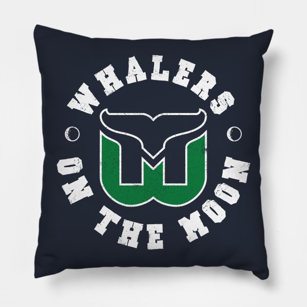 Whalers on the Moon Pillow by cedownes.design