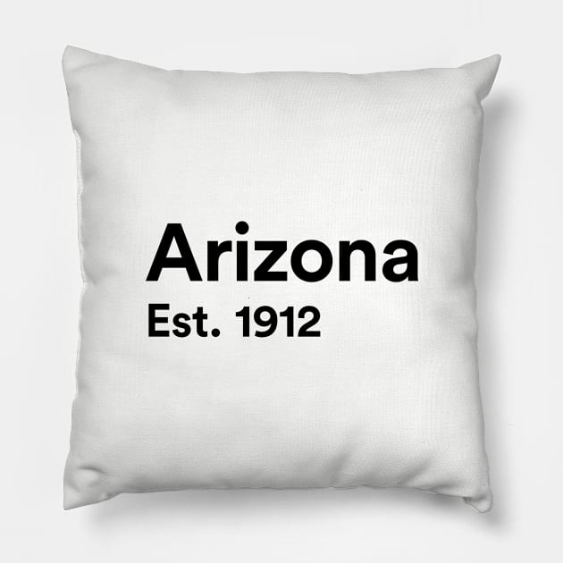 Arizona - Est. 1912 Pillow by whereabouts