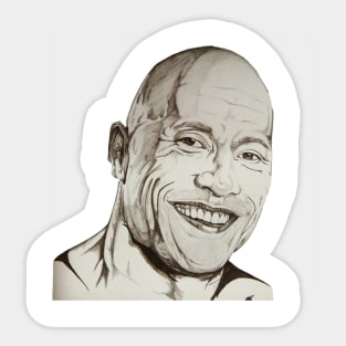 dwayne the egg johnson  Sticker for Sale by bellagiibson