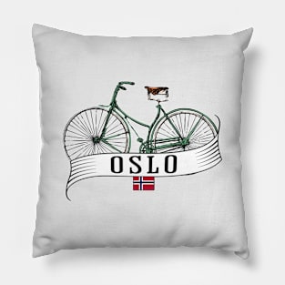 Oslo Norway Flag Bicycle Pillow