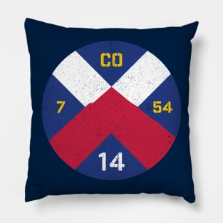 Colorado 14er Blue Summit Roundel Pillow