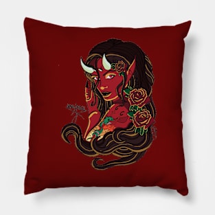 Devil Tattoo Pillow