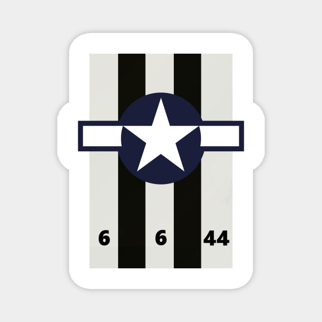 D-Day Stripes USAAF Magnet by rgrayling