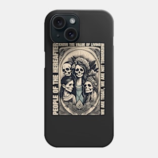 skull and dead people graphic design ironpalette Phone Case