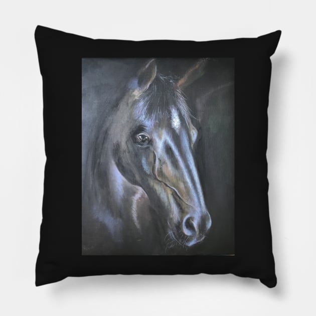 Black Velvet Pillow by artdesrapides