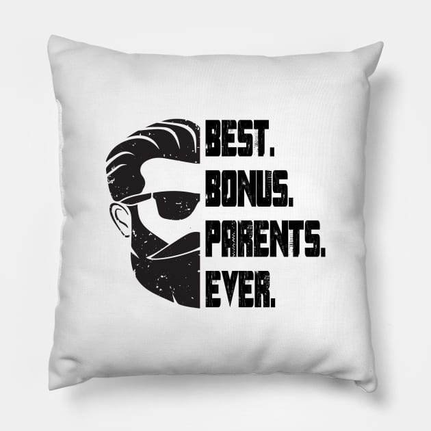 Best Bonus Parents Ever Pillow by Family shirts