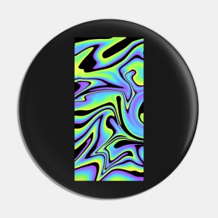 Neon UFO Pattern Pin