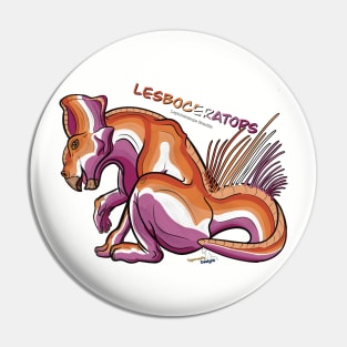 Lesboceratops - Text Pin