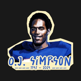 oj simpson 1947 - 2024 T-Shirt