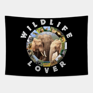 Wildlife Lover Elephant Family Tapestry