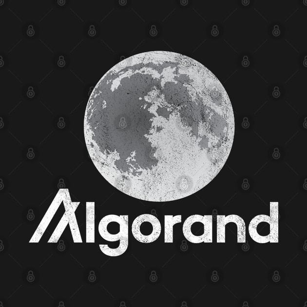 Algorand ALGO Crypto Coin Full Moon by TGKelly