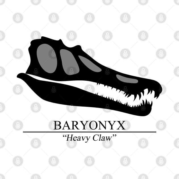 Baryonyx Skull by SakuraDragon