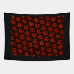 Velvet Red Roses Tapestry