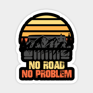 Retro Jeep Offroad Magnet