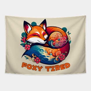 Tired fox Tapestry