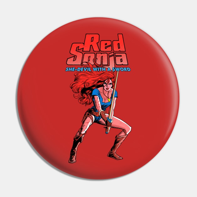 Red Sonja Pin by OniSide