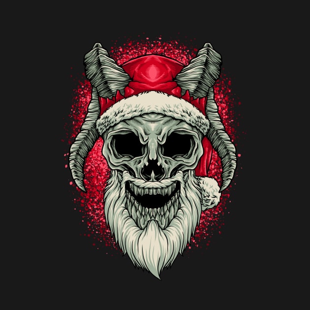 SANTA SKULL HORN HEAD by NSC.gd