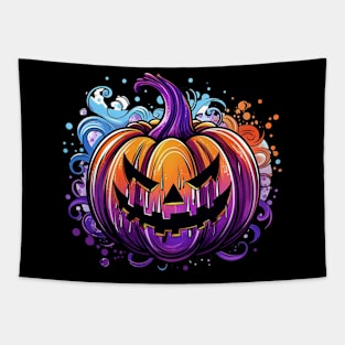 Multi Colored Pumpkin Tapestry