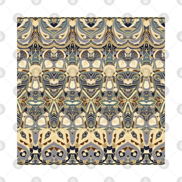 Ethnic patterns in oriental style. by IrinaGuArt