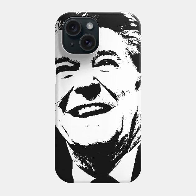 Ronald Reagan Portrait Phone Case by phatvo