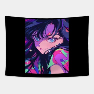 Anime Girl - Radiant Moody Girl - AI Tapestry