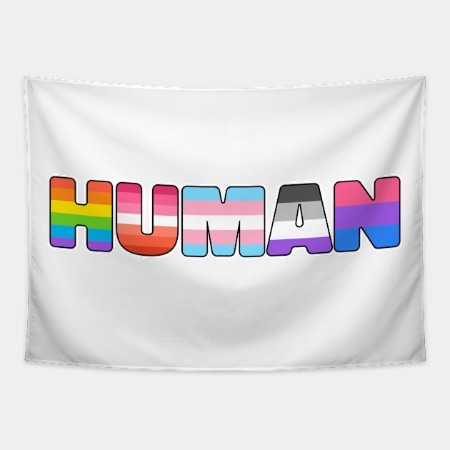 LGBT Human Pride Tapestry by TheBadNewsB