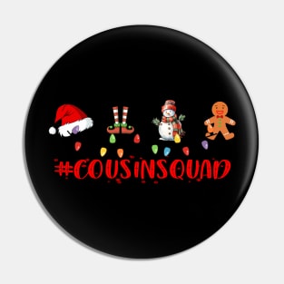 Cousin Squad Christmas Santa Group Mathcing Pin