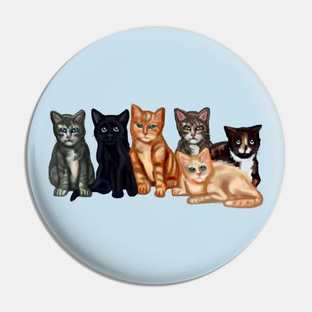 Cute Fuzzy Baby Kittens Pin by Art by Deborah Camp