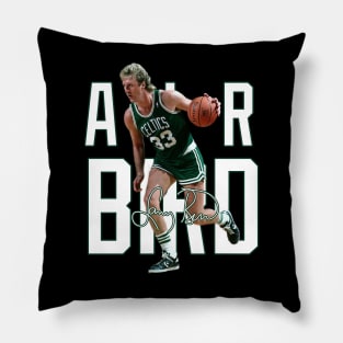 Larry Bird Legend Air Bird Basketball Signature Vintage Retro 80s 90s Bootleg Rap Style Pillow