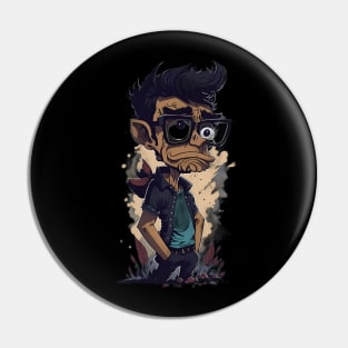 I Think You Should Leave Caricature Art Pin