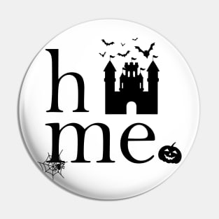 Halloween Family  Home Haunted Mansion Castle Women Men Kids Pin