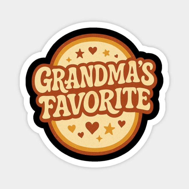 Grandma’s Favorite - Retro Vintage Grandma Magnet by ArtistTee ⭐⭐⭐⭐⭐