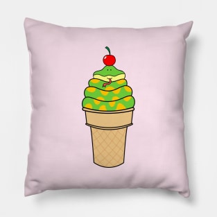 cute ice cream snake Pillow