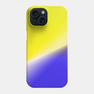 blue yellow white abstract texture Phone Case