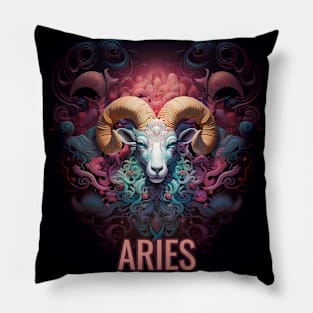 Aries Zodiac Sign Pillow