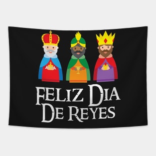 Feliz Dia De Reyes Three Kings Day Epiphany T Shir Tapestry