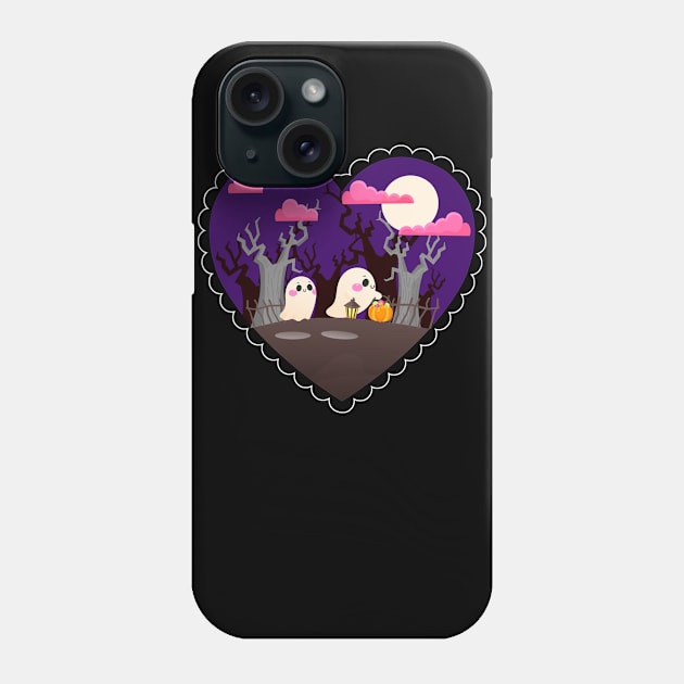 Trick or Treat Ghost Phone Case by Rockadeadly