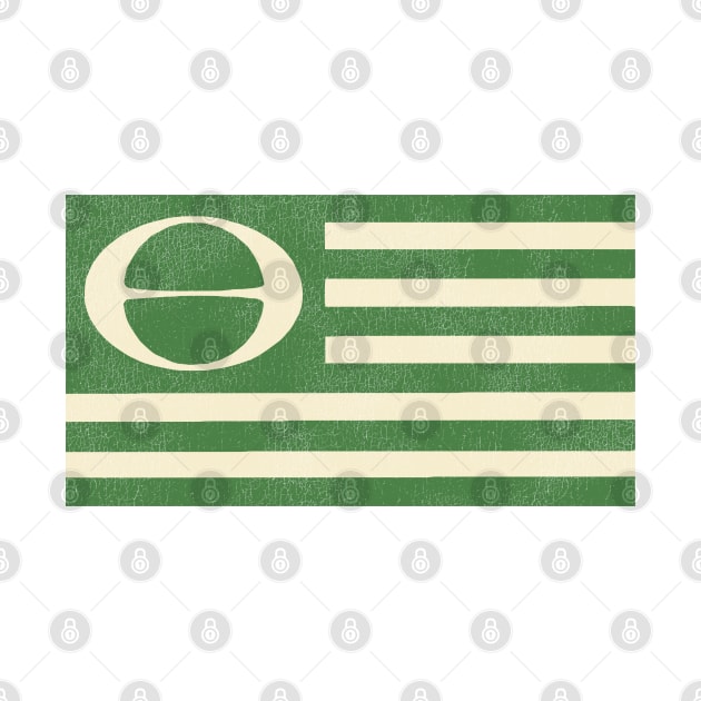 Ecology Flag Vintage Environmentalist Earth Day Activist by darklordpug