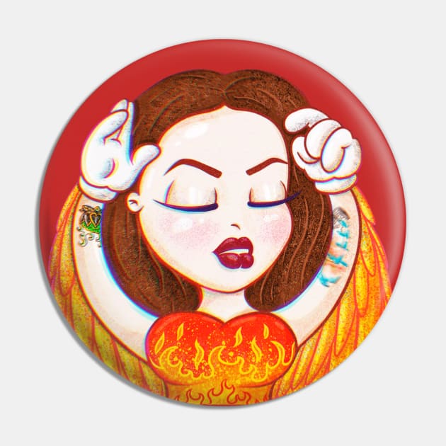 Phoenix girl (selfportrait) Pin by Sasshhaaaart