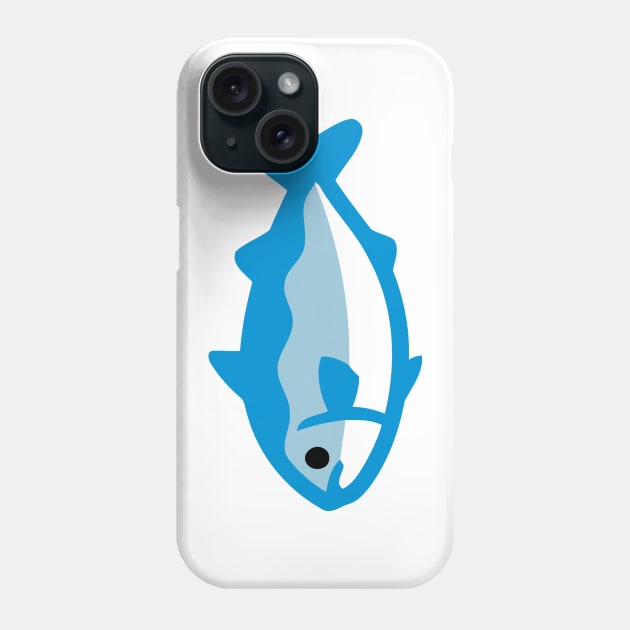 Blue Tuna Fish Emoticon Phone Case by AnotherOne