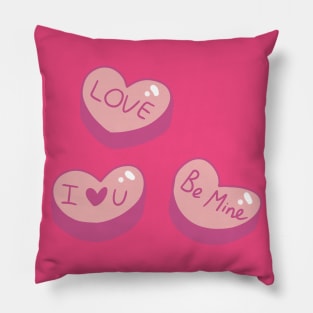 Candy Hearts Pillow