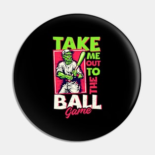 Baseball Halloween Shirt | Take Me Out Ball Game Pin