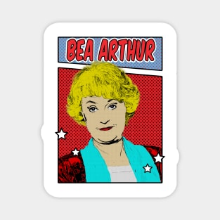 Bea Arthur Pop Art Comic Style Magnet