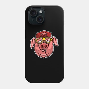 Funny Cute Tattooed Pig Face Phone Case