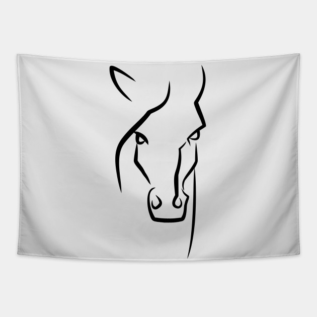 Abstract Horse Art Horse Tapestry Teepublic